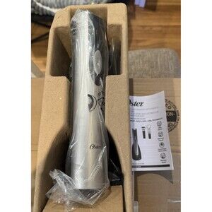 Oster Cordless Electric Wine Bottle Opener with Foil Cutter, Silver New